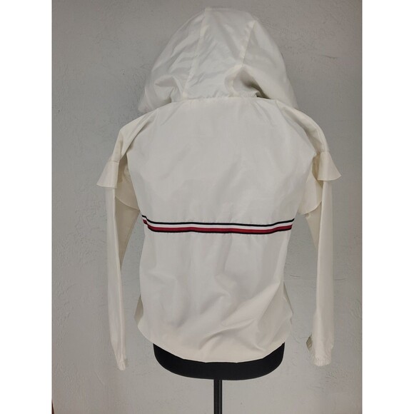 Clean Girl Soft Girl White Windbreaker Coat Jacket | Tommy Hilfiger Girls 12/14 - Picture 5 of 8